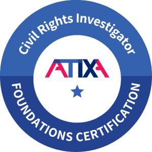 Civil Rights Investigator Foundations Certification badge for Danielle Smith.